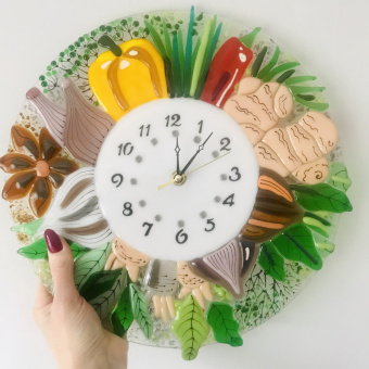 Настенные часы "Овощи"